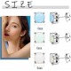 3 Pair Stud Earrings Set For Womens Teens Opal Birthstone Earrings For Sensitive Ears Round Gemstone Ear Stud Gift 4mm 6mm 8mm 3 Pair Stud Earrings Set For Womens Teens Opal Birthstone Earrings For Sensitive Ears Round Gemstone Ear Stud Gift 4mm 6mm 8mm